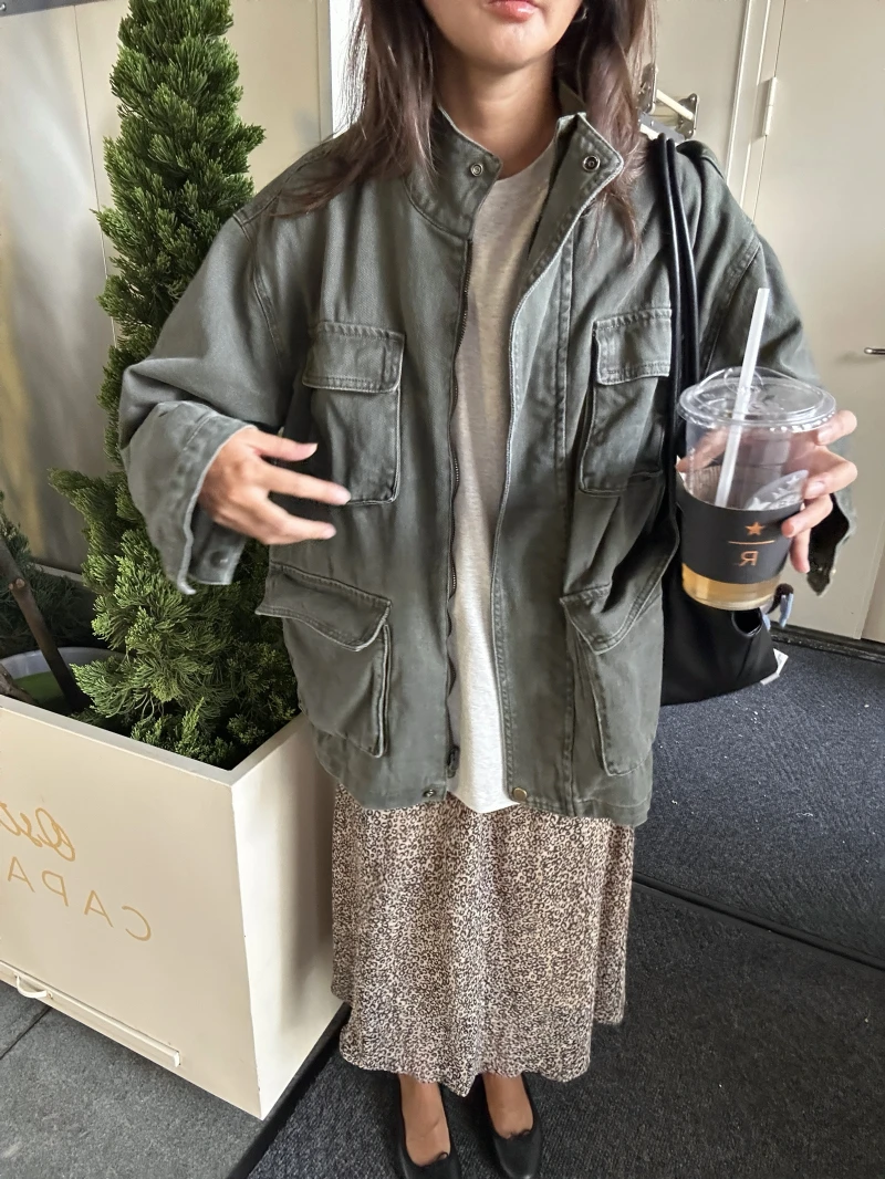 

Женская рабочая одежда, свободный крой, хлопковое джинсовое джинсовое джинсовое джинсовое джинсовое пальто Thiened, осеннее ветрозащитное длинное пальто на молнии све