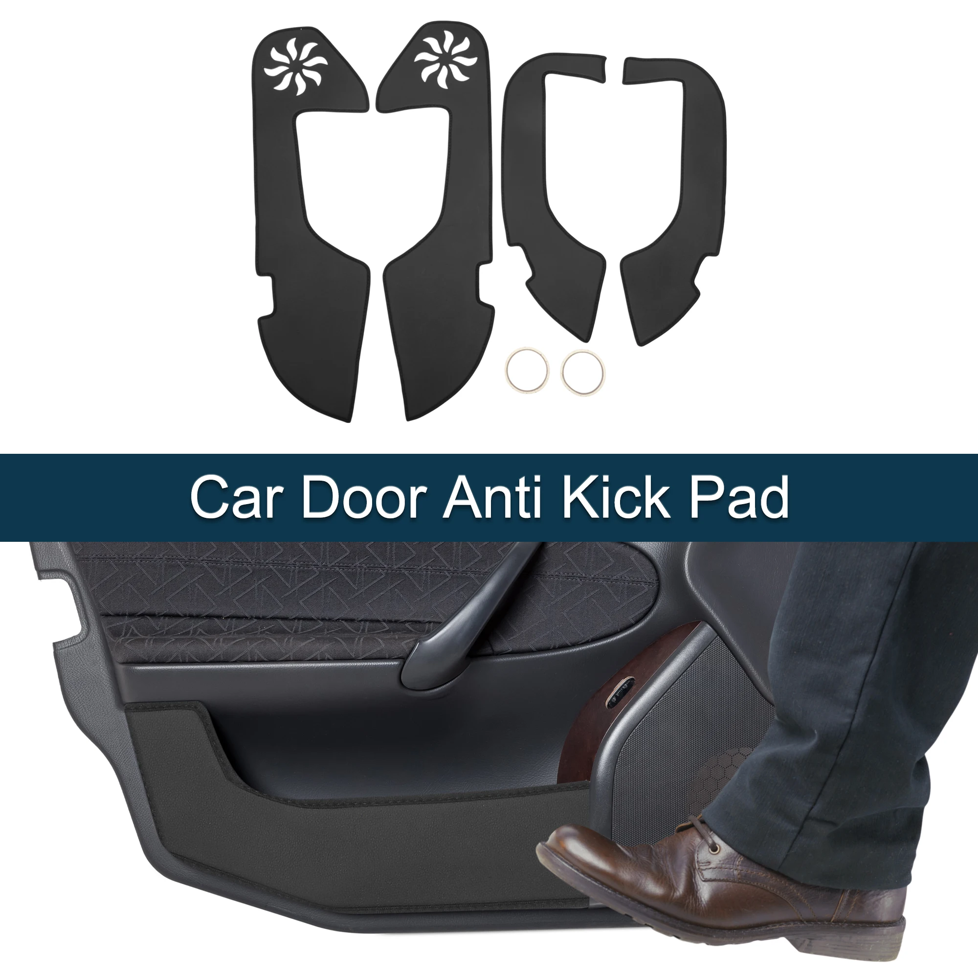 

UXCELL Car Door Anti Kick Pad Protector for Lexus ES ES350 ES300h ES250 21 Black 1 Set