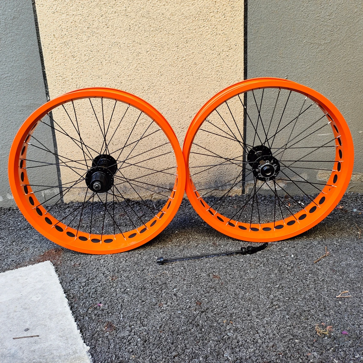 

Kalosse Beach Bicycle Wheels 20X4.0 , 2 Bearings Hubs, Snow Bike Wheel , 150X15mm, 190mm