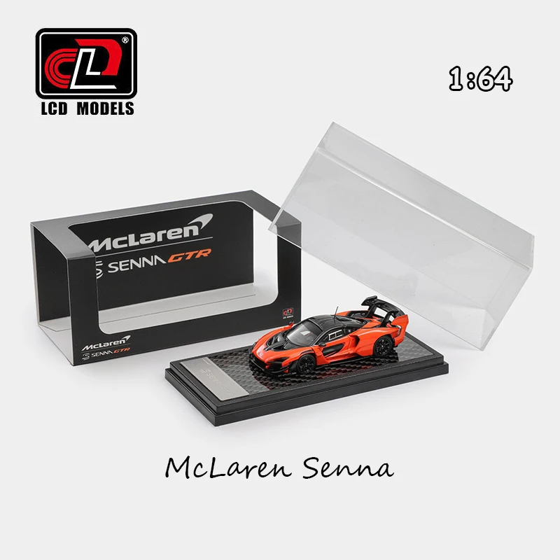 lcd-1-64-mclaren-senna-gtr-papaya-orange-alloy-car-model-exquisite-collection-ornament