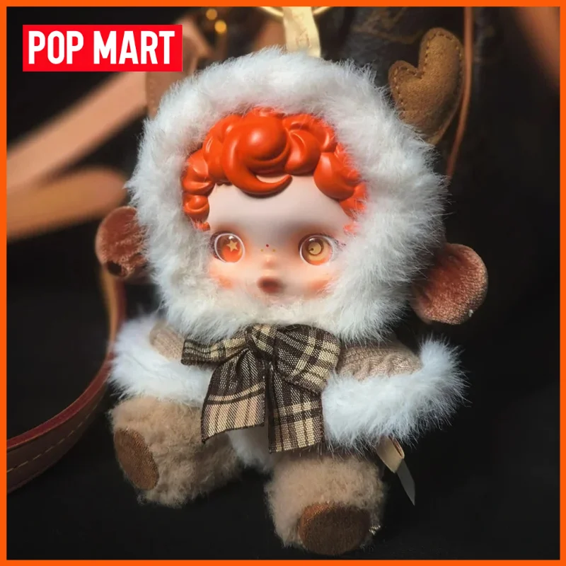 POPMART Skullpanda ซีรีส์ Winter Symphony กล่องสุ่ม ของเล่น ตุ๊กตา อนิเมะน่ารัก ของตกแต่ง ของขวัญคริสต์มาส