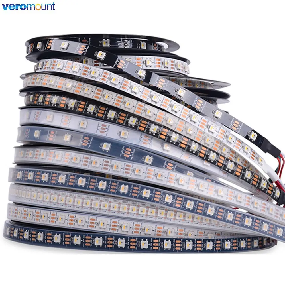 

DC5V SK6812 RGBW Pixel LED Strip Light 4 in 1 RGBWW Similar WS2812B 30/60/144Leds/Pixels/m Individual Addressable IP20/IP65/IP67