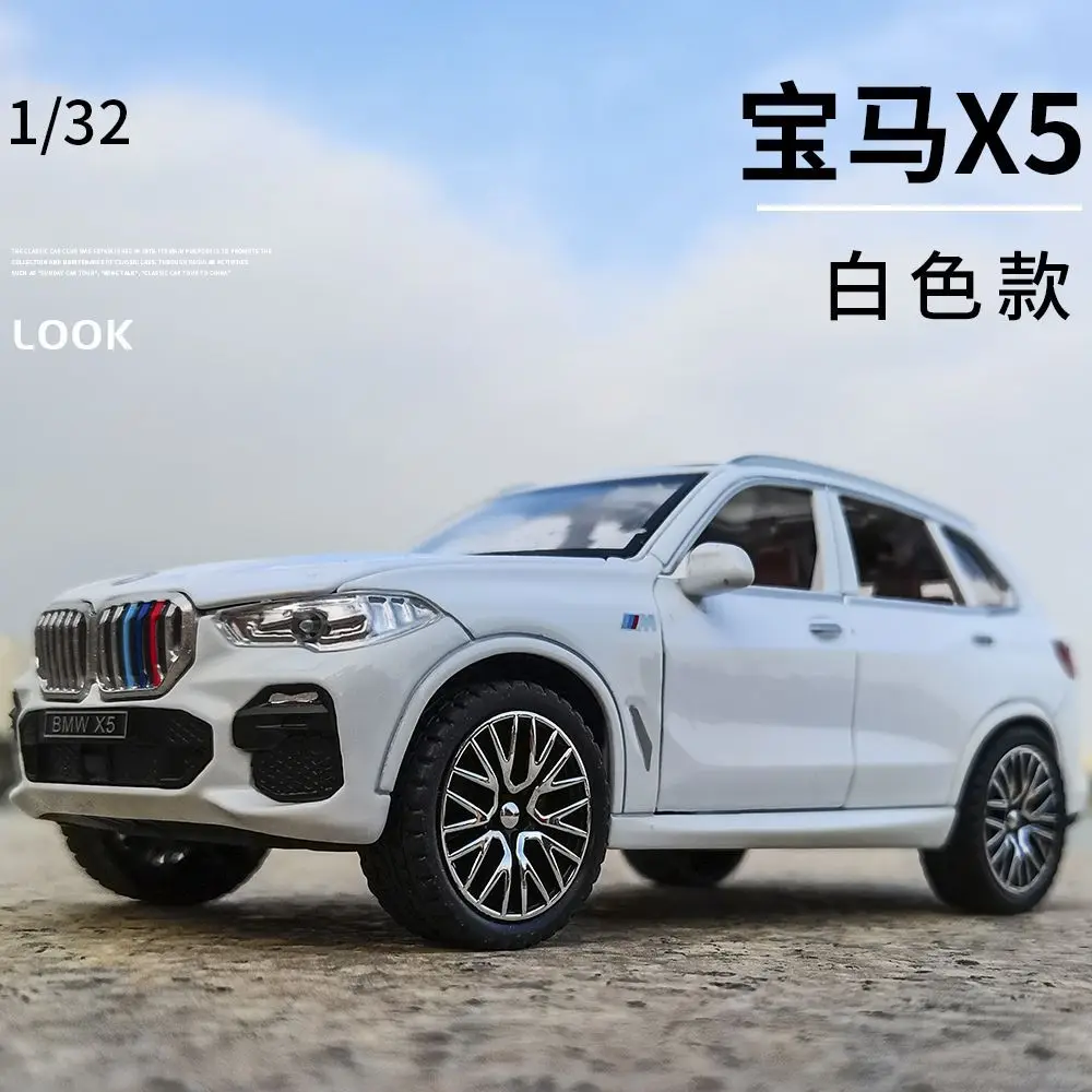 1:32 BMW X5 SUV Alloy Model samochodu Zabawka Diecasts Casting Pull Back Dźwięk i światło Zabawki samochodowe dla dzieci Pojazd A31