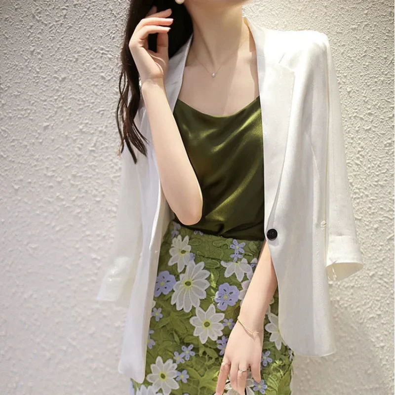 Fall Outfits Korean Long Spring High Quality Casual 2024 Blazers Jacket For Women Clothing Women\'s Blazer Suits Tailoring Coats