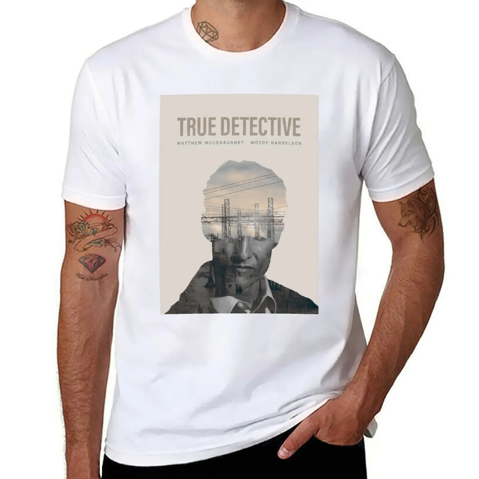

Poster mens graphic cotton Season shirt 100% t t for shirts men shirts 1 Detective t man cotton T-Shirt True