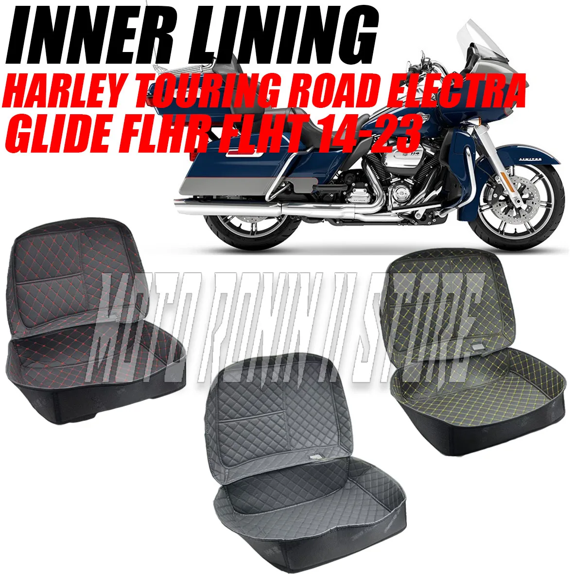 

Мотоциклетная дорожная сумка, ковер, внутренняя сумка, вкладыш, коврик для багажной сумки, подходит для Harley Travel Road Electra Glide FLHR FLHT 14-23