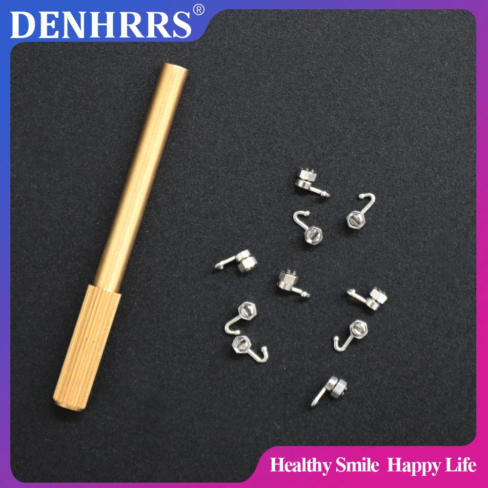 10Pcs/Pack Dental Orthodontic Movable Crimpable Hook With/Without Tool Sliding Hooks