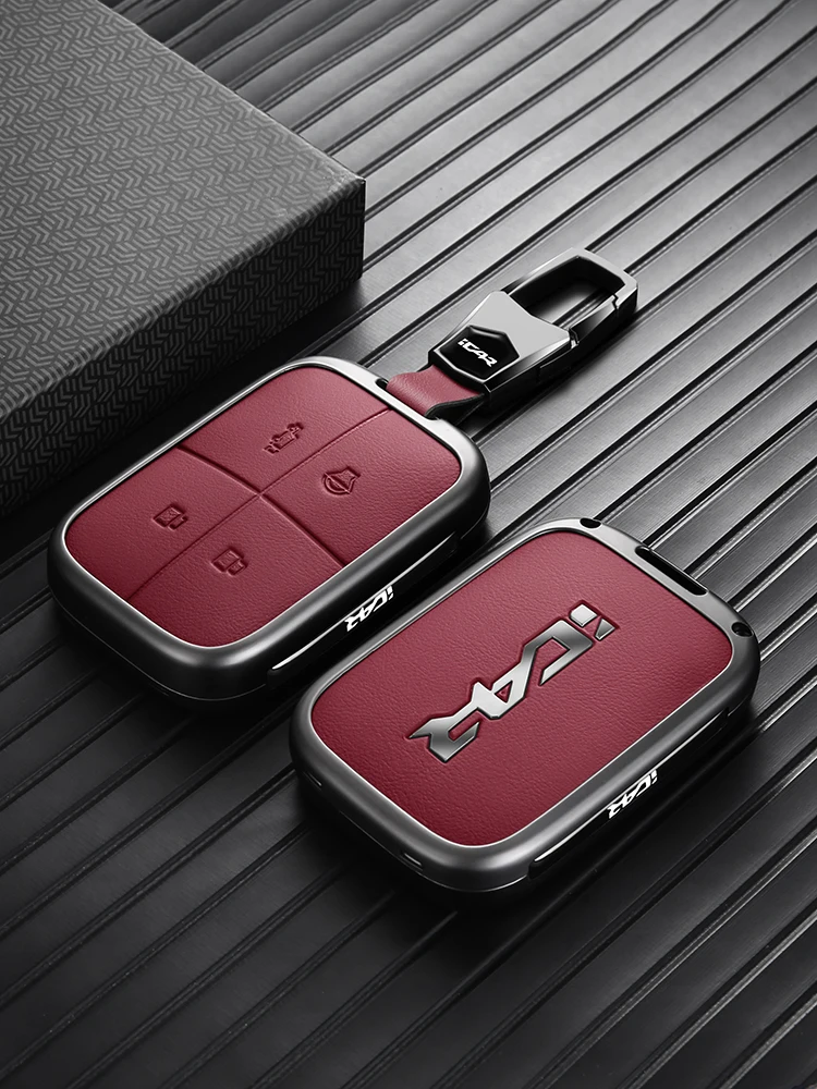 Autoschlüssel-Schutzhülle für Chery ICAUR V23 Universelle Premium-Zinklegierung Schlüsselanhänger-Hülle Vollständiger Schutz Langlebig Stoßfest Zubehör – Detail 3