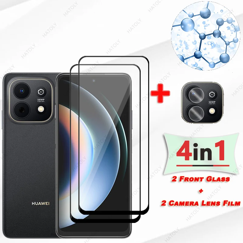 

For Huawei Enjoy 90 Glass Black Edge Protective Film For Huawei Enjoy 90 5G Screen Protector Camera Lens Protector For Enjoy 90