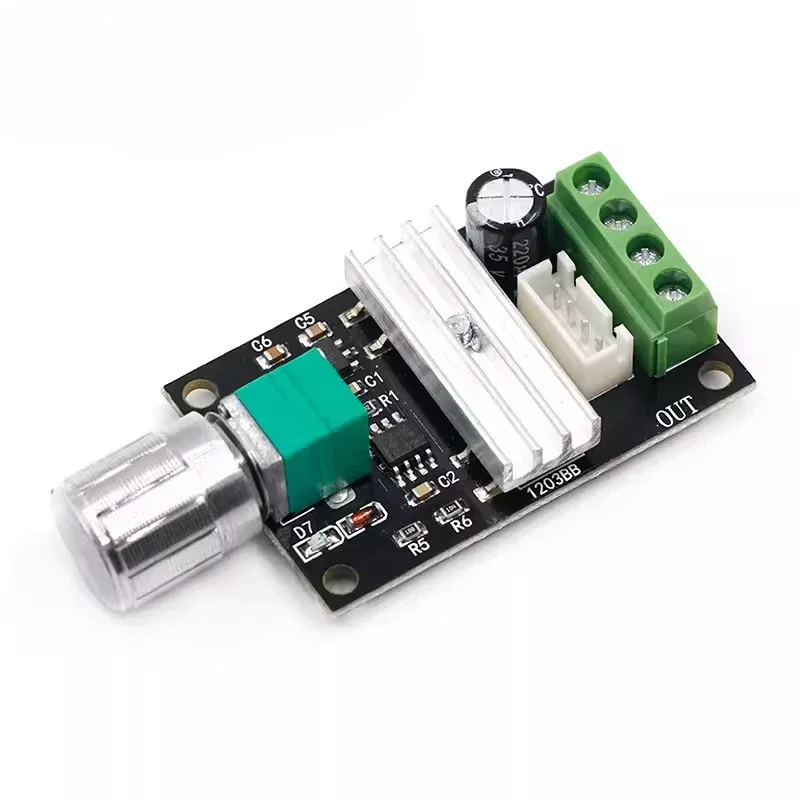 DC 6V 12V 24V 28V 3A 80W DC Motor Speed Controller PWM Speed Adjustable Reversible Switch 1203BB DC Motor Driver Reversing