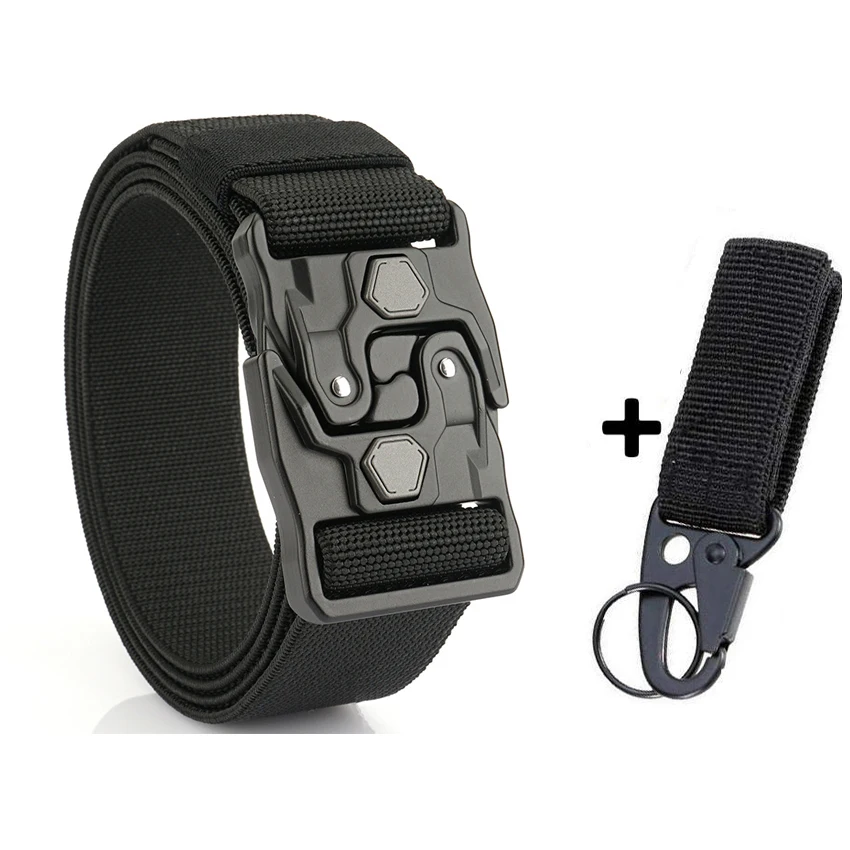 Quick Release Elastic Tactical Belt for Men