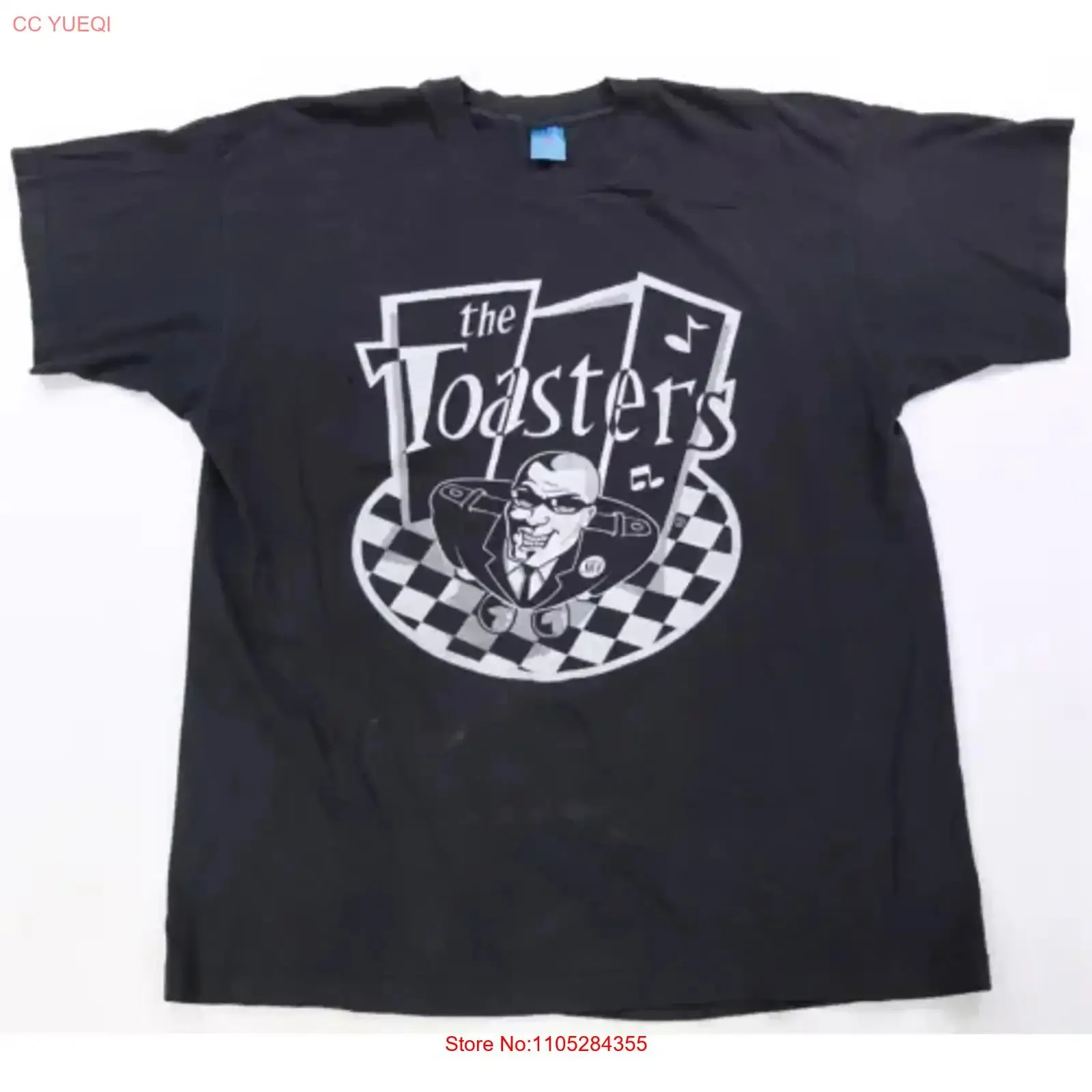 Camiseta vintage rara de The Toasters Skamerica Dub 56 On Tour 1994, estilo Ska Punk de los años 90, talla XL, con efecto lavado, transpirable, para uso diario.
