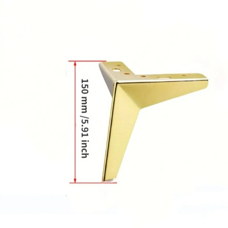 15cm 4 pieces Thickened Rhombus Furniture Legs Tripod Light Luxury Hardware Table Legs Furniture Legs Table feet