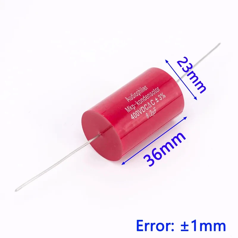 2PCS 8.2uF 400VDC MKP Non-Polarized Audio Coupling Capacitor HiFi Amplifier