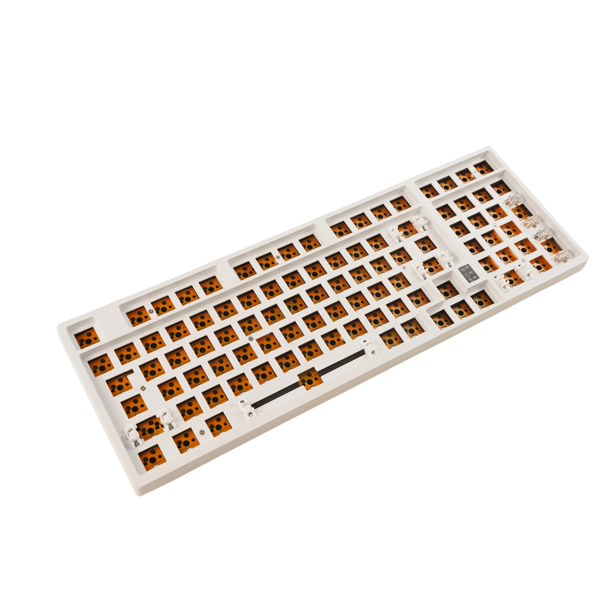 Imagem -02 - Kit de Teclado Personalizado Barebones Gaming Software Programável Rgb Pinos Compatíveis Hot Swappable Keyboard 98 para Win e Mac Hw98