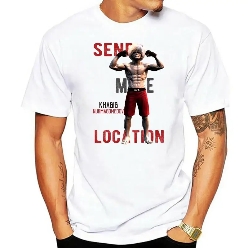 Send Me Location Khabib T Shirt Khabib Nurmagomedov U 2022 Top