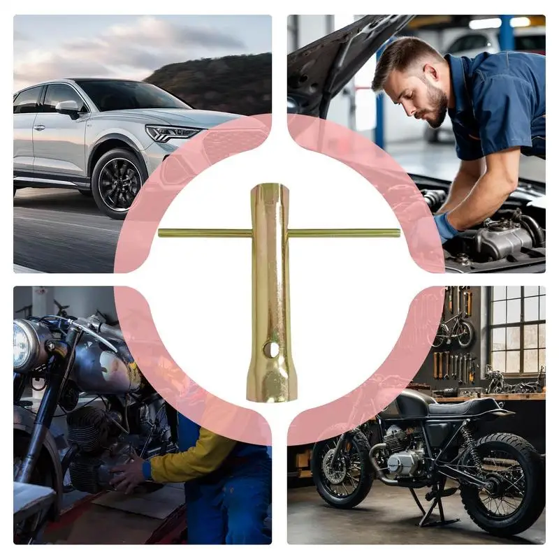 ประแจกระบอกหัวเทียน เครื่องมือกําจัดหัวเทียน ประแจท่อมัลติฟังก์ชั่นสําหรับรถจักรยานยนต์ รถบรรทุก เครื่องตัดหญ้า เครื่องยนต์ ยานยนต์