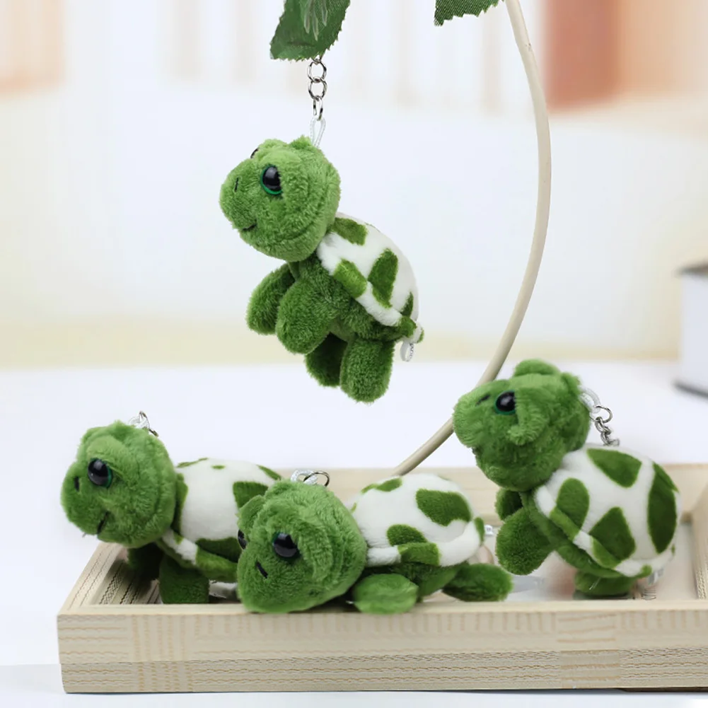 Muñeco de peluche de tortuga para niños, bolsa de juguete de felpa suave, colgante, máquina de garra, adornos, llavero de Anime, regalos para niños, 7/10CM, 1 unidad