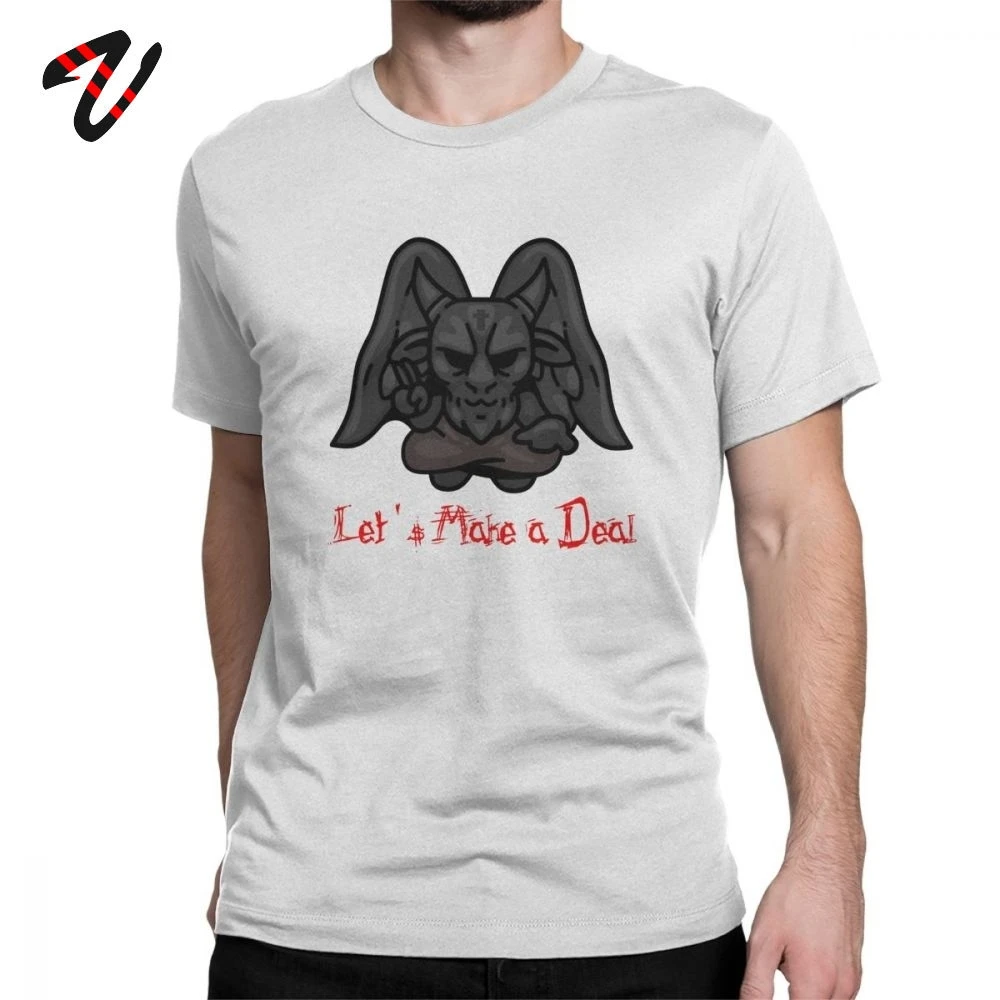 Men T-Shirt 90s Binding Of Isaac Let's Make A Deal Tshirt Short Sleeve T Shirts O Neck Clothing Plus Size Swag 100% Cotton Tees