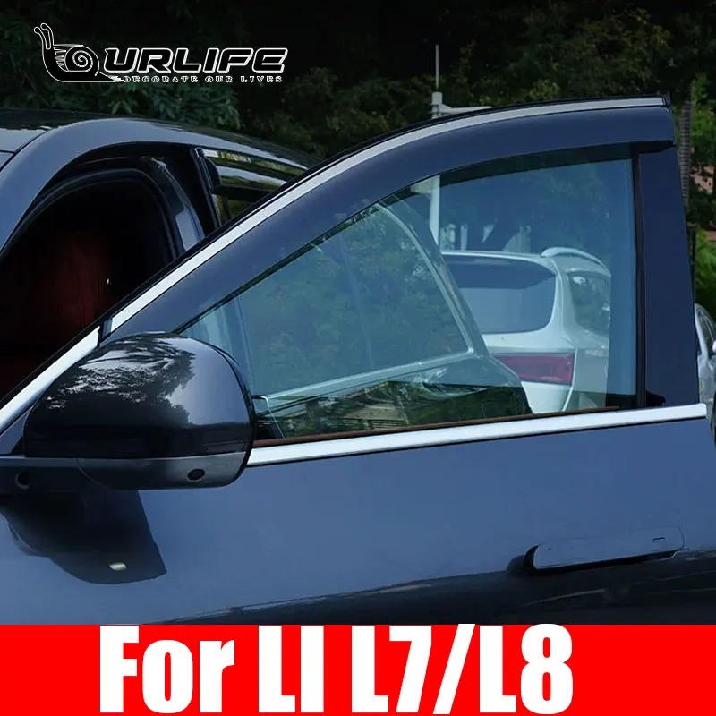 

For LiXiang L7 L8 2021 2022 2023 Window Visor Wind Shields Sun Rain Guards Side Wind Deflector Exterior Accessories