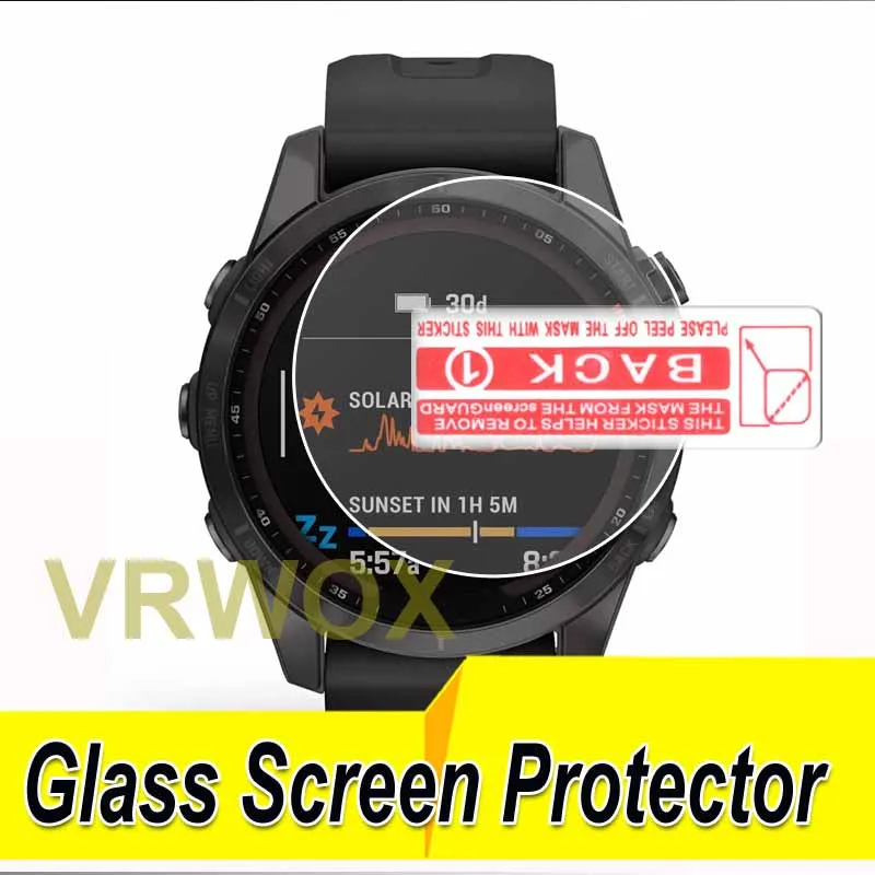 

2PC/3Pcs For Fenix 7 Fenix 7S Fenix 7X Pro Solar Smart Sport Watch Ultra Clear / Anti Purple Light 2.5D Tempered Glass Film S