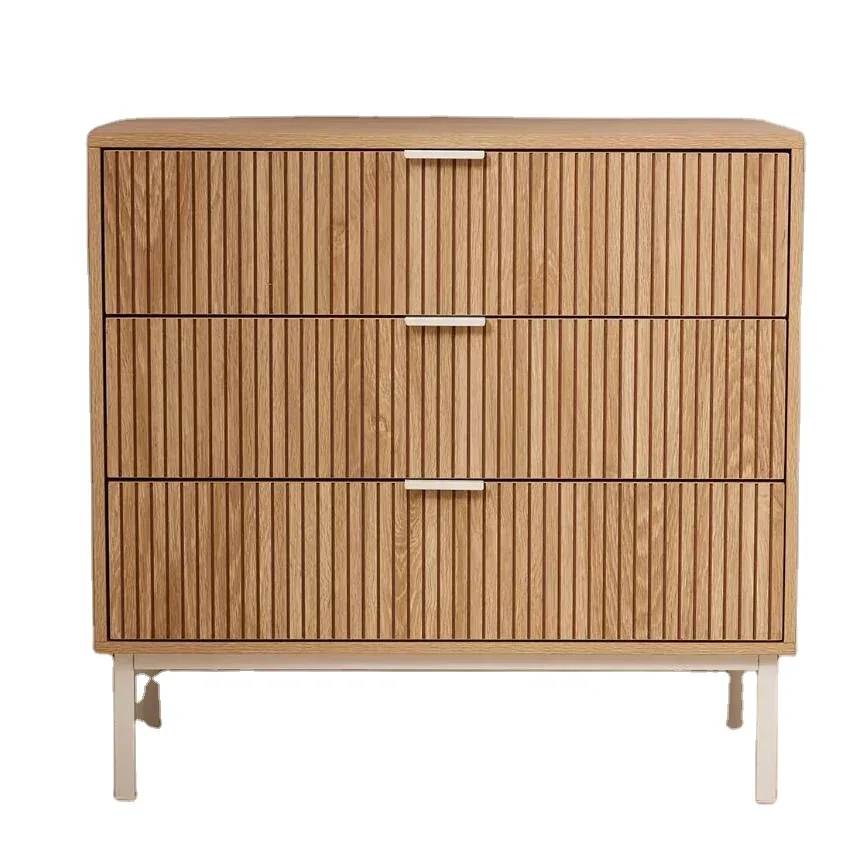 Nordic Bedroom Storage Furniture Chest Of Drawer Wooden 3 Drawer Cabinet