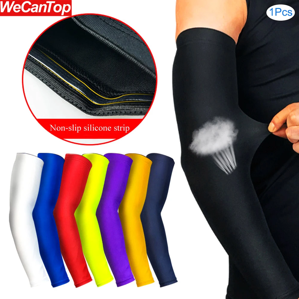 1Pcs UV Protection Cooling Arm Sleeves Sun Sleeves for Men Women,Sports Cooler Anti-slip Skin Protection for Tattoos Arm Warmers