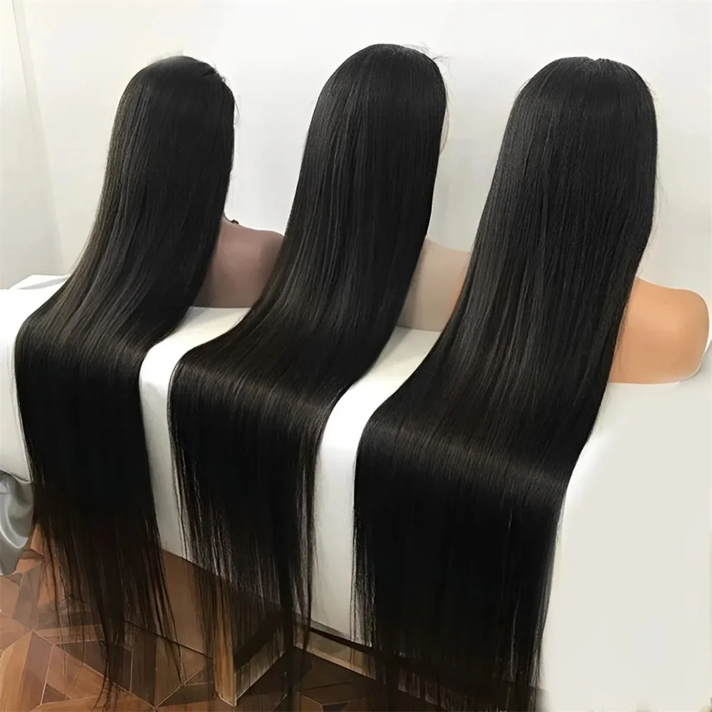 Brazilian Straight 13x6 13x4 Lace Front Human Hair Wigs 180 Density Transparent Lace Frontal Wig 360 Full Lace Wigs For Women