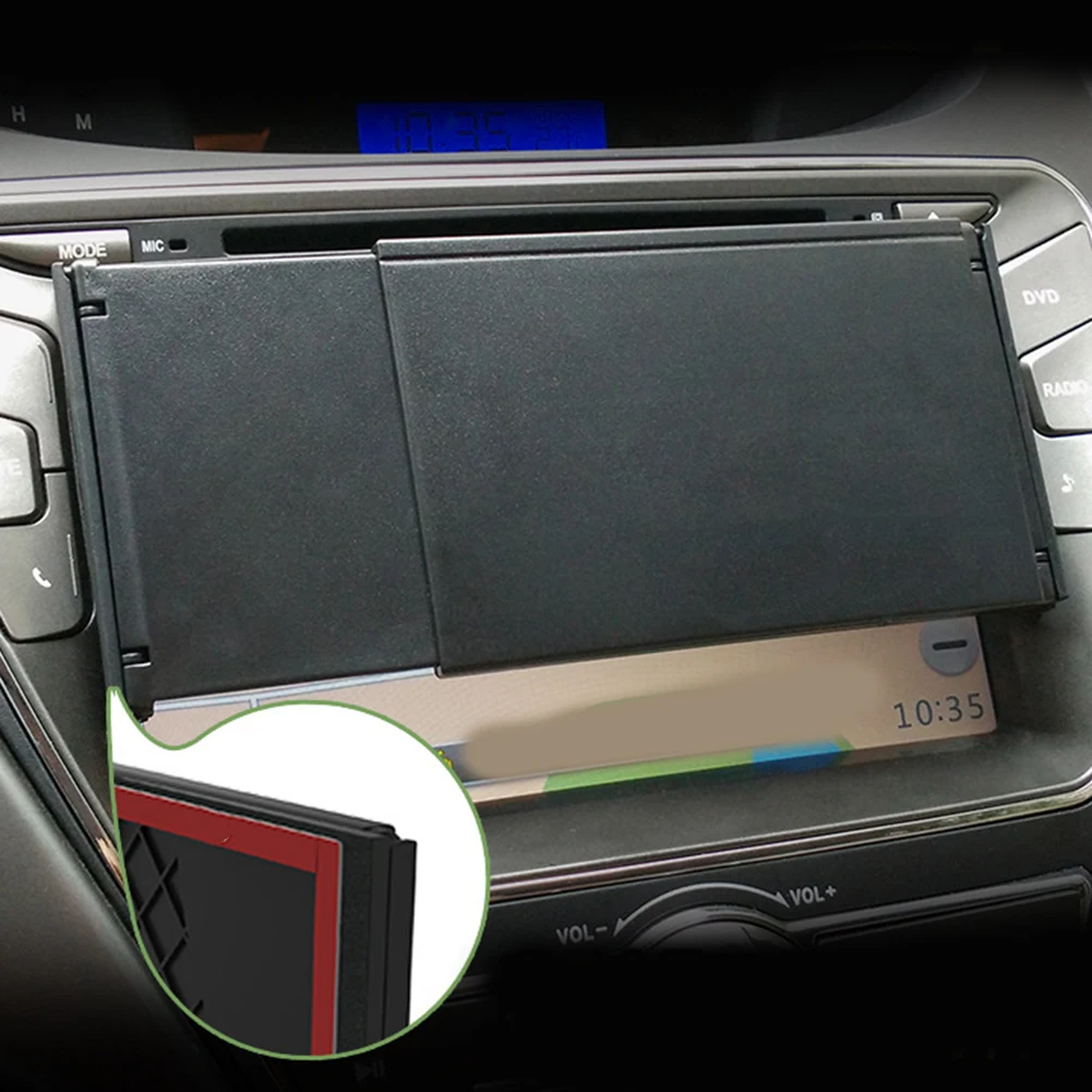 Navigation Lens Cover Anti-Glare Hood Driving Safety Adjustable Design Fits Display Widths 145-245 Mm Display Width