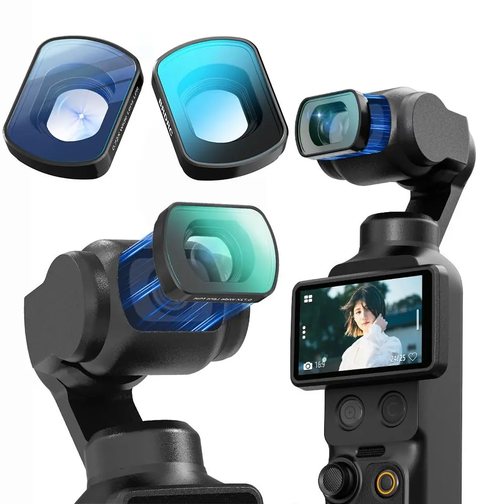 HD Opitical Glass Wide-Angle Lens Filter Augmented Magnetic Beauty Filter Lightweight Brightening Filter for DJI Osmo Pocket 4 3
