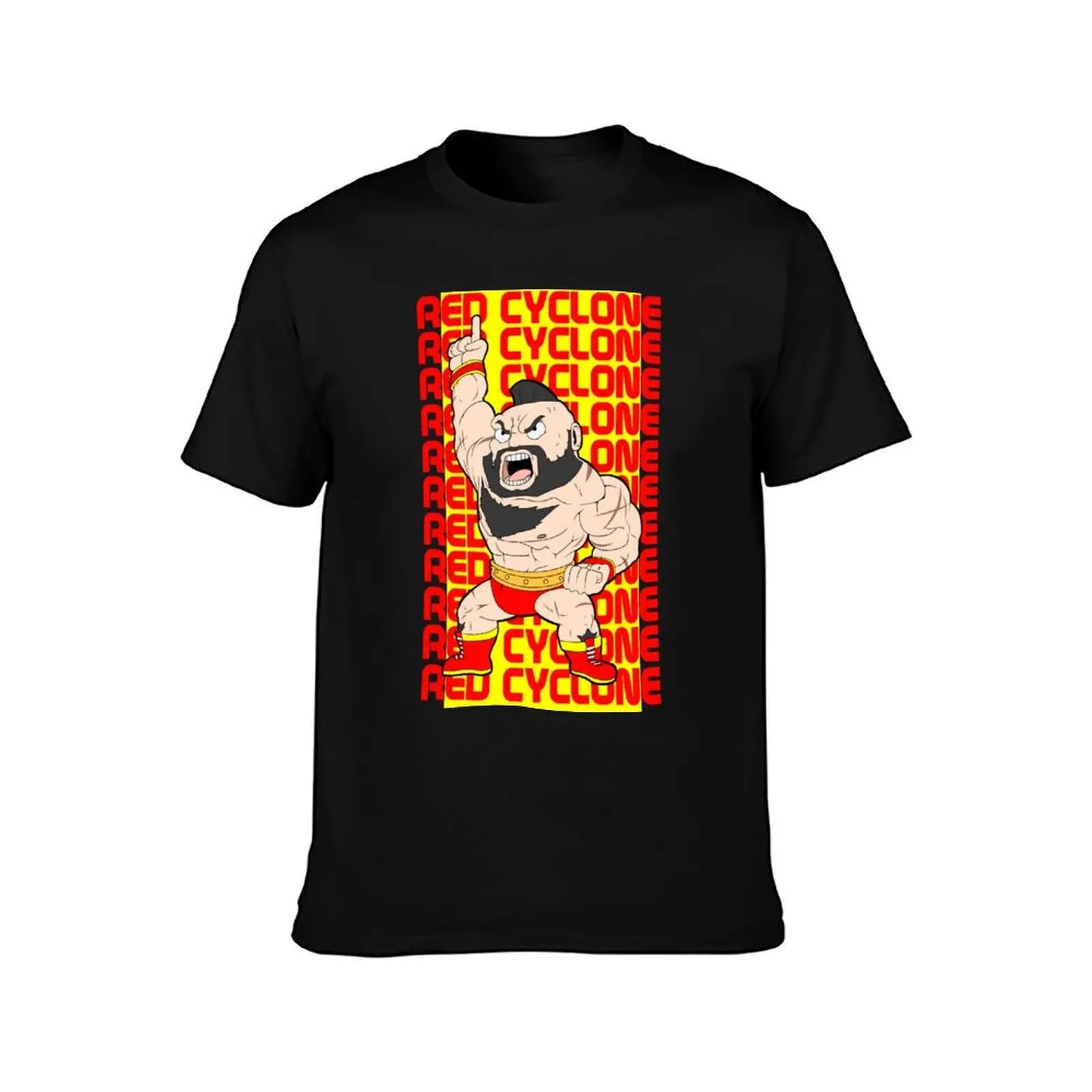 Zangief - Red Cyclone T-Shirt Work Daily Short Sleeve Top T-Shirt