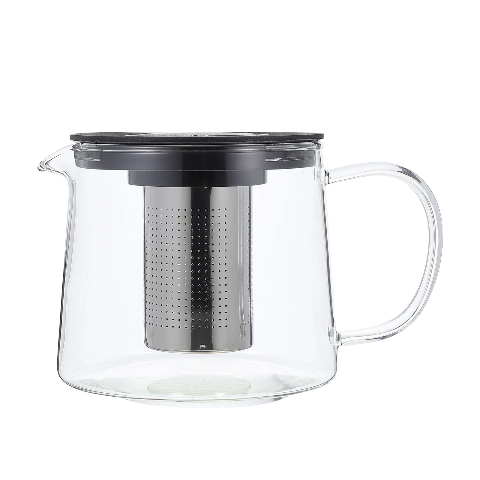 

Glass Teapot with Infuser Premium Heat Resistant Material Smooth Surface Easy Clean Removable Filter for Home Office Cafe Use