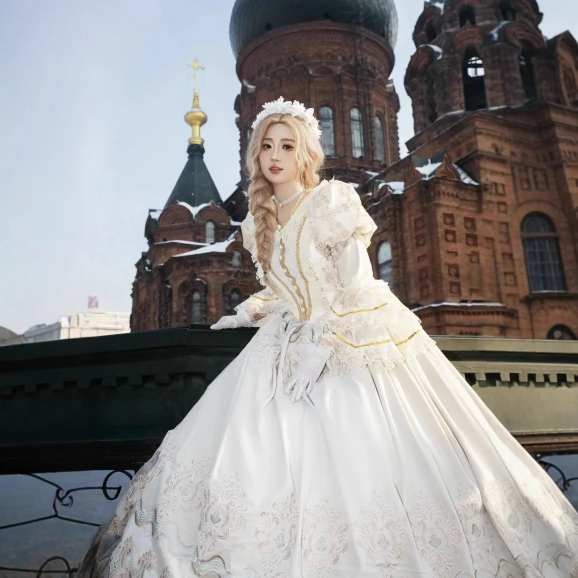 ยุโรปคลาสสิก Retro ยุโรปชุดกระโปรงศาล Stage Photo Group Party Catwalk ชุดผู้หญิง Vestidos Para Festas