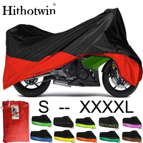 M-4XL cubierta de motocicleta bicicleta todas las estaciones impermeable a prueba de polvo protección UV exterior interior Moto Scooter motocicleta cubierta de lluvia regalo