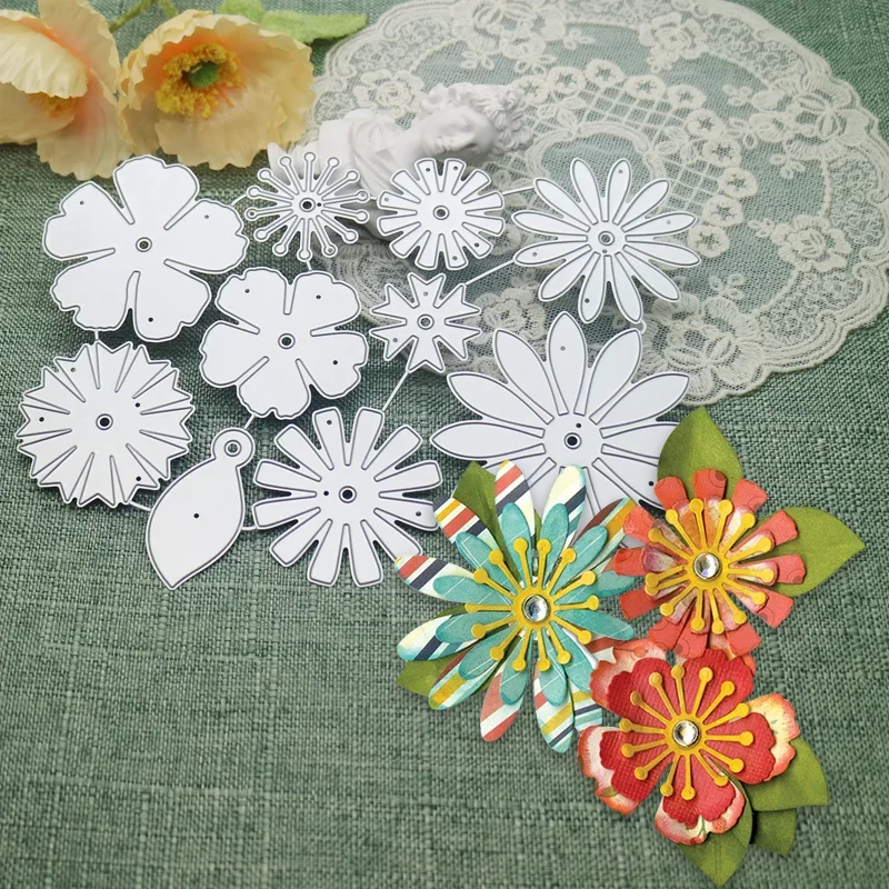 

New Flowers Design Handicrafts Metal Mold Cutting Dies Scrapbook Die Cutting Photo Album Card Paper Carving Die Cuts