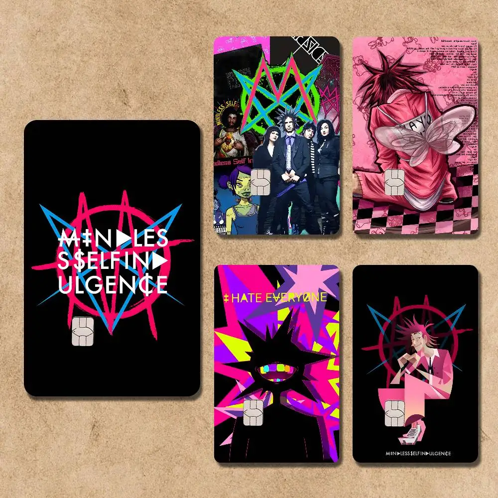 

M-Mindless Self Indulgence Jimmy Credit Card Skin Party Stickers for Visa Bank Card Metro Access Card Pvc Waterproof Decal Gift