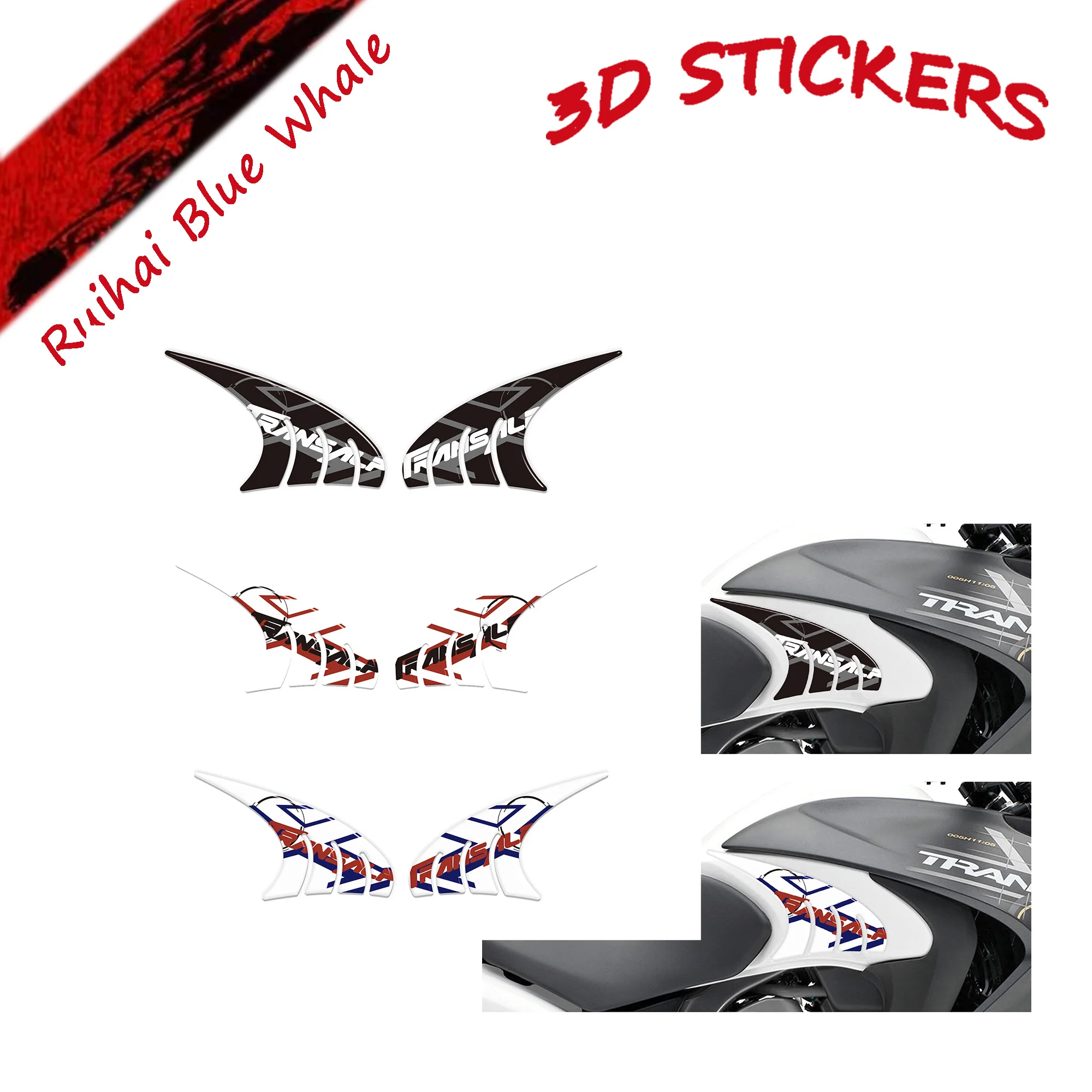 

stickers motorcycle transalp XL 700 3D Sticker in Gel Resin for Motorcycle Tank Pad Protection Compatible with FIThonda