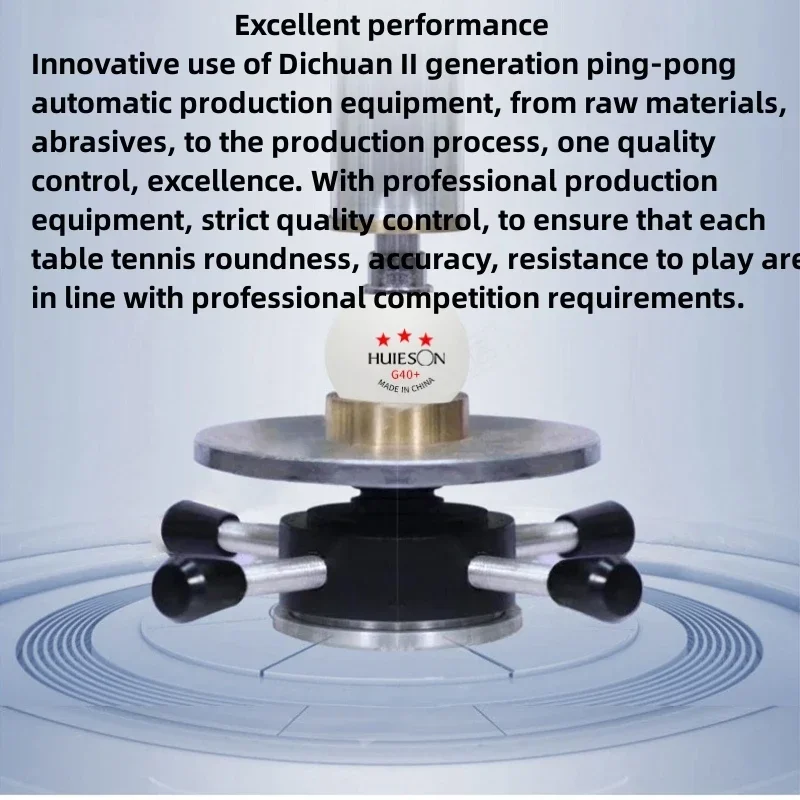 Huieson G40+ Professional Ping-pong Balls 3 Star Polymer Material Table Tennis Balls TTF Standard Table Tennis For Competition