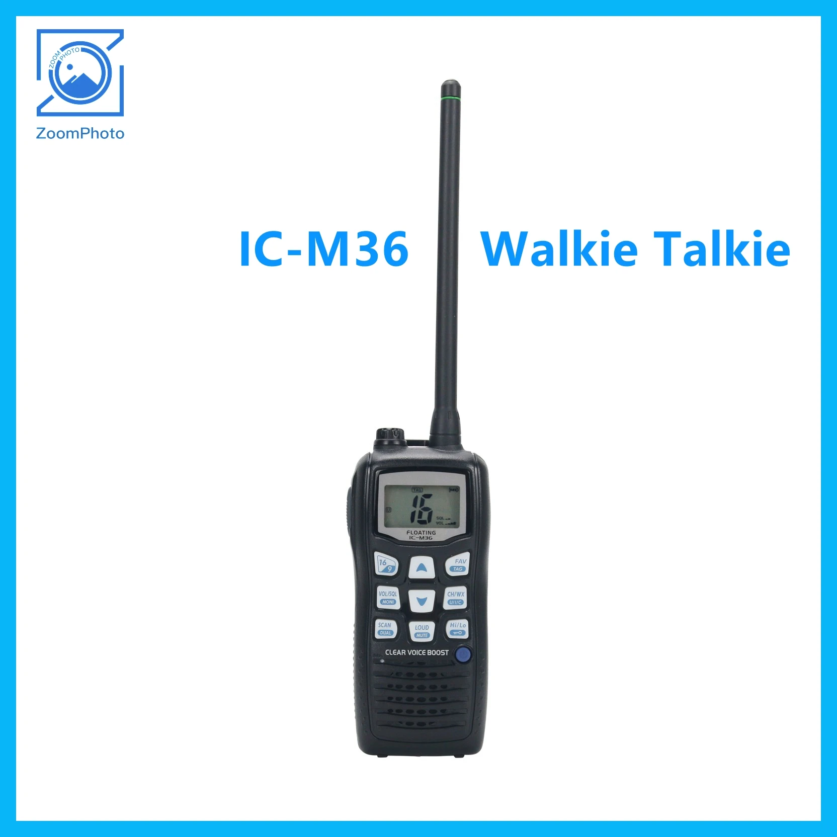 

IC-M36 VHF Marine Walkie Talkie Transceiver 6W 10KM Waterproof IPX7 Floating Handheld Radio Walkie Talkie Device For ICOM