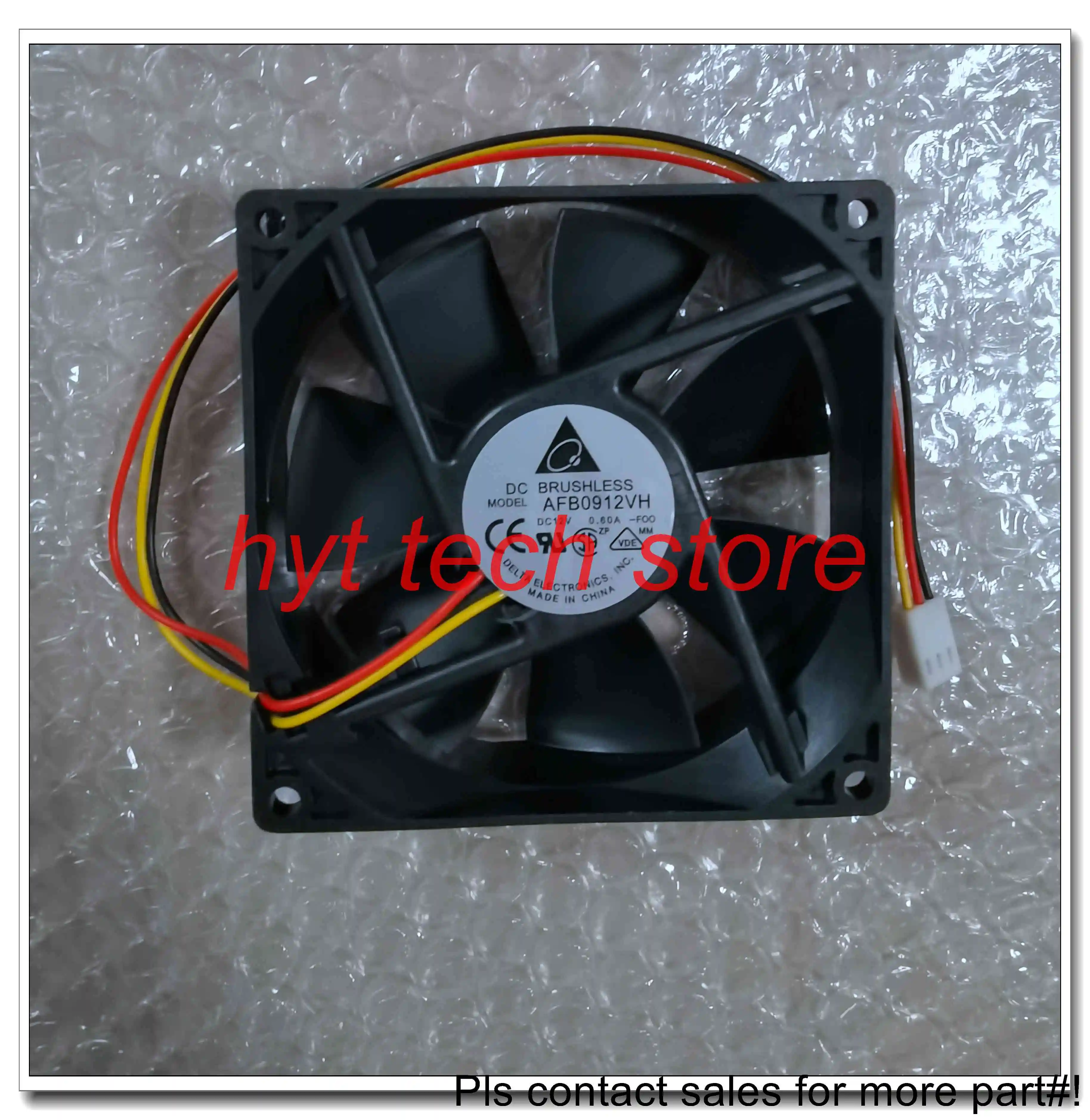 จัดหา AFB0912VH-F00พัดลมขนาด9ซม. 12V 0.6A ของแท้100% ทดสอบก่อนจัดส่ง