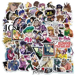 50pcs Anime JoJos Bizarre Adventure Cartoon Stickers for DIY Guitar Suitcase Skateboard Laptop Phone Decals Sticker Kids Toys