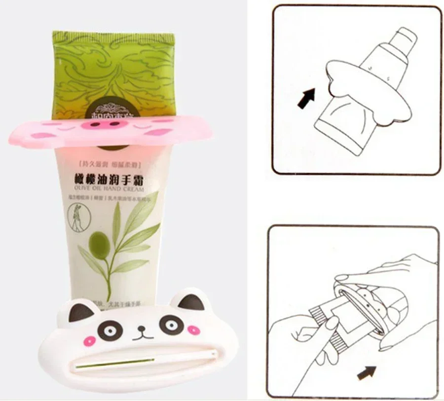 Cartoon Animal Toothbrush Squeezer Kids Creative Multifunction Toothpaste Clip Lazy Facial Cleanser Smear Mask Squeezer