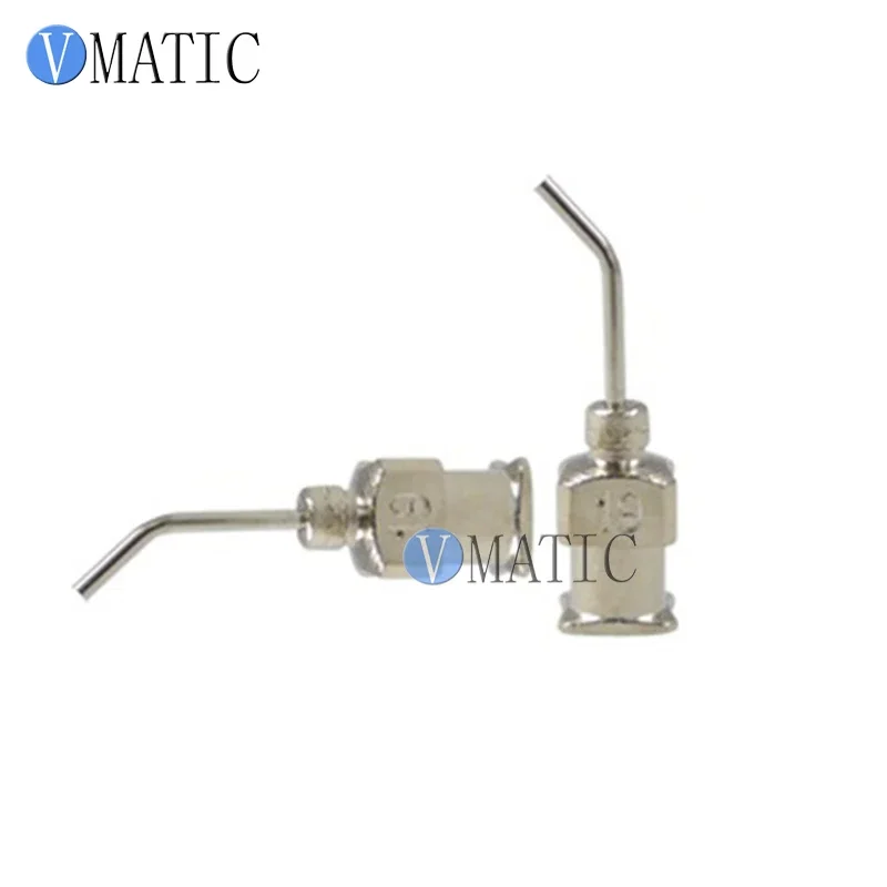 Gratis Verzending 12 Stuks 19G 45 Graden Gebogen Rvs Doseernaald 1/2 Inch