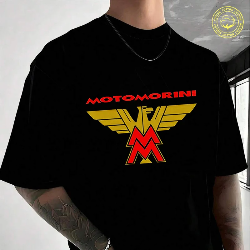

Men Cotton T-Shirt Morini Motorcycle Biker Classic Race Moto T Shirt O-neck Short Sleeve Tees Fashion Hip Hop Tshirt