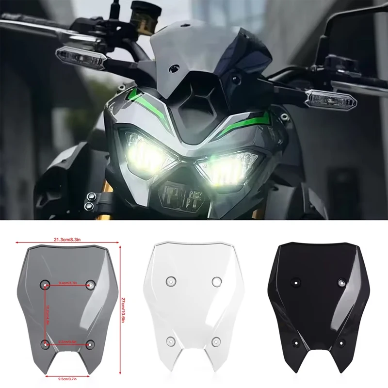 

For KAWASAKI Z 900 SE Z900 2025 New Motorcycle Windshield Windscreen Wind Deflectors Black Transparent Smoky Wind Screen