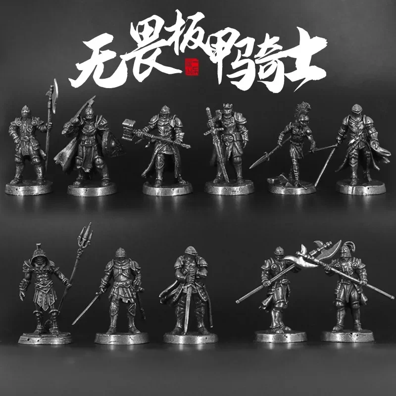 Legion of Fearless Knights Metal Cupronickel War Model Toys Miniature Ornament Accessories Board Game Piece Birthday Present