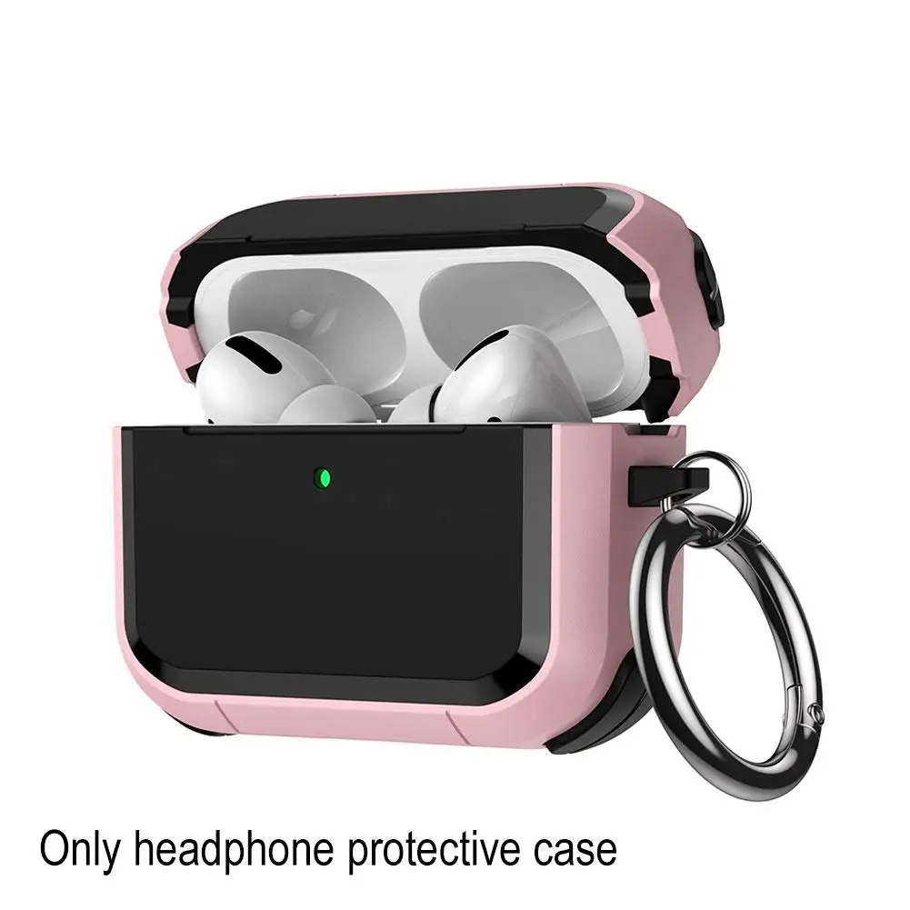 Schutzhülle für AirPods Pro 3, kratzfest, vollständig geschlossen, sturzsicher, mit Karabiner, Headset-Hülle, Zubehör