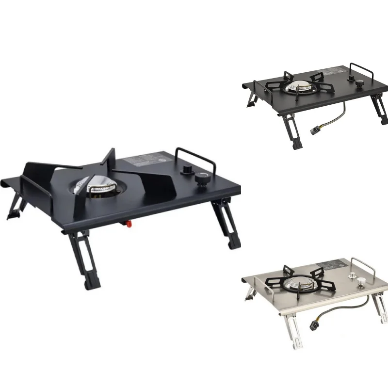 

Outdoor IGT Gas Stove Camping Gas Tabletop Single Port Stove Small Folding Portable Cookware Barbecue Stove Camping Supplies