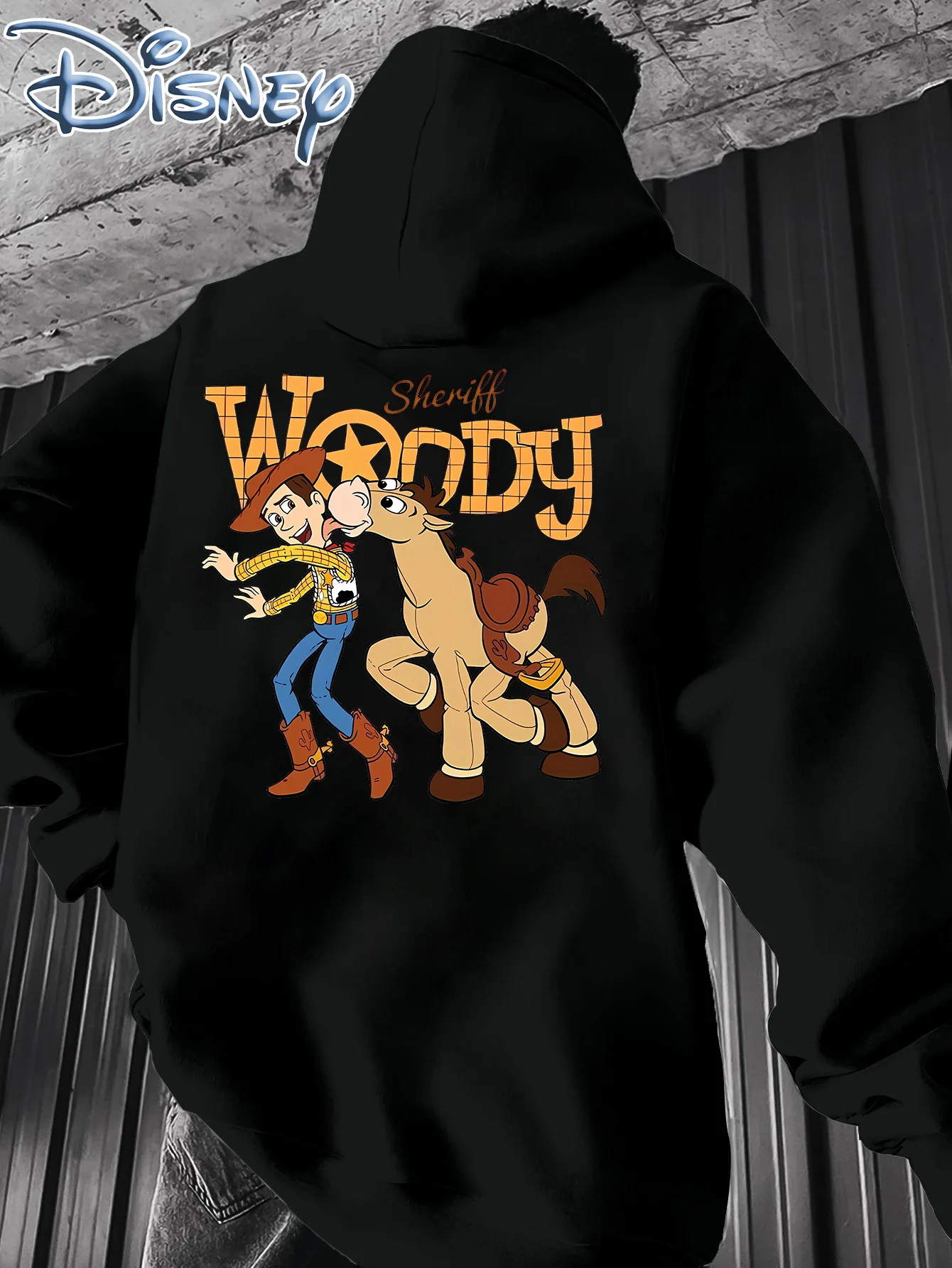

2025 New Disney Toy Story Print Pattern Casual Comfortable Fashion Trend Autumn and Winter Hooded Sweater Unisex School Season