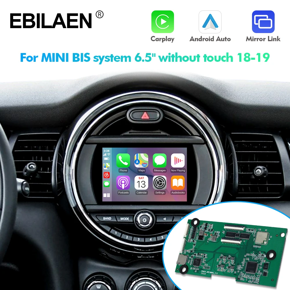 

EBILAEN Wireless Carplay box For MINI Cooper F55 F56 F54 F57 F60 Countryman Hardtop John with BIS system Android Auto AirPlay